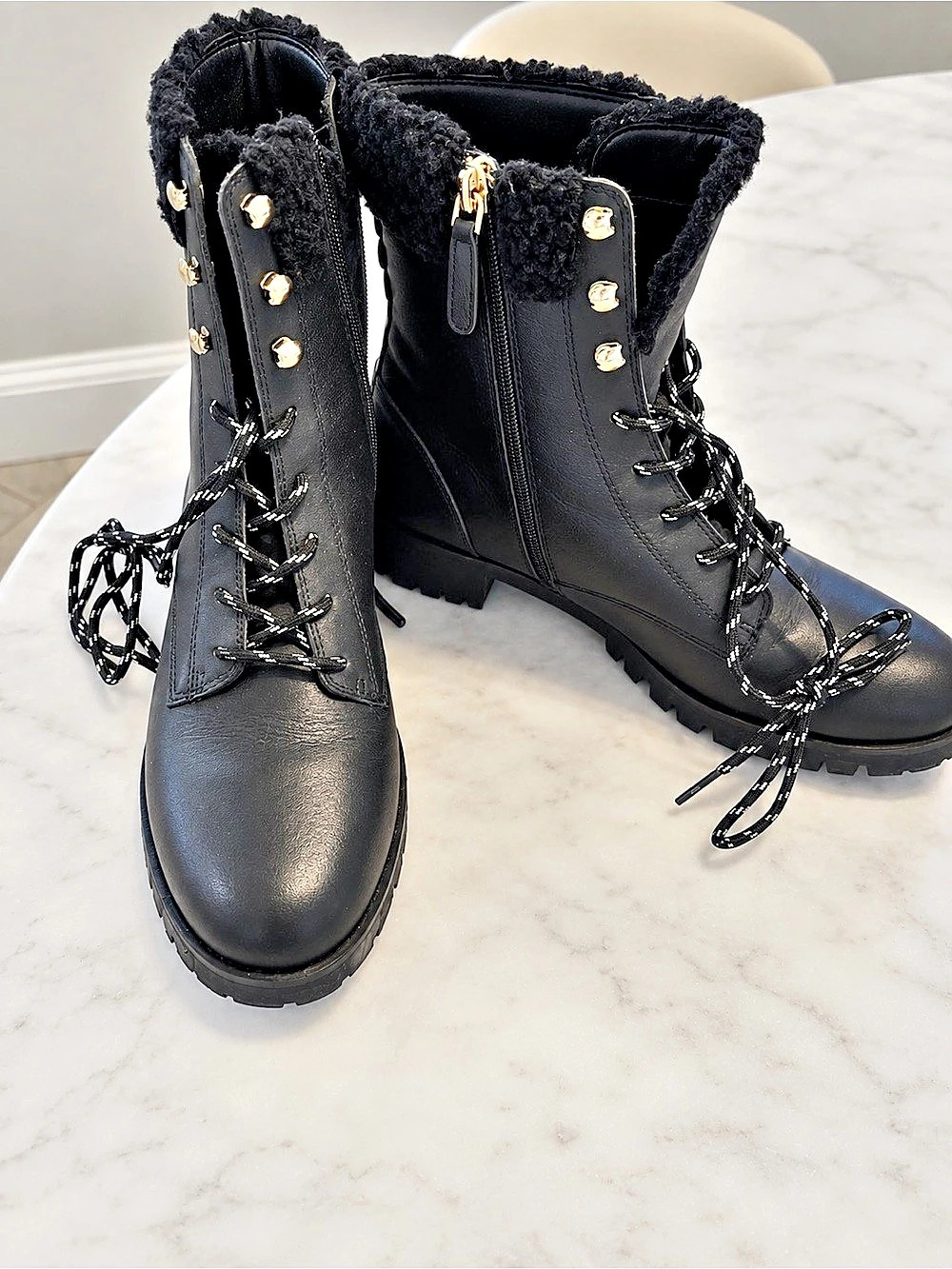 kate spade new york Rafferty Combat Boots Black